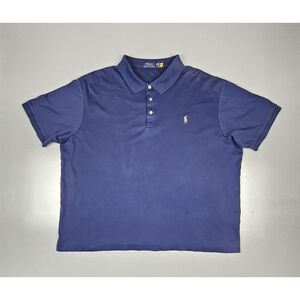 Polo Ralph Lauren Polo Shirt Mens 3XB. Blue Label Yellow‎ Pony.